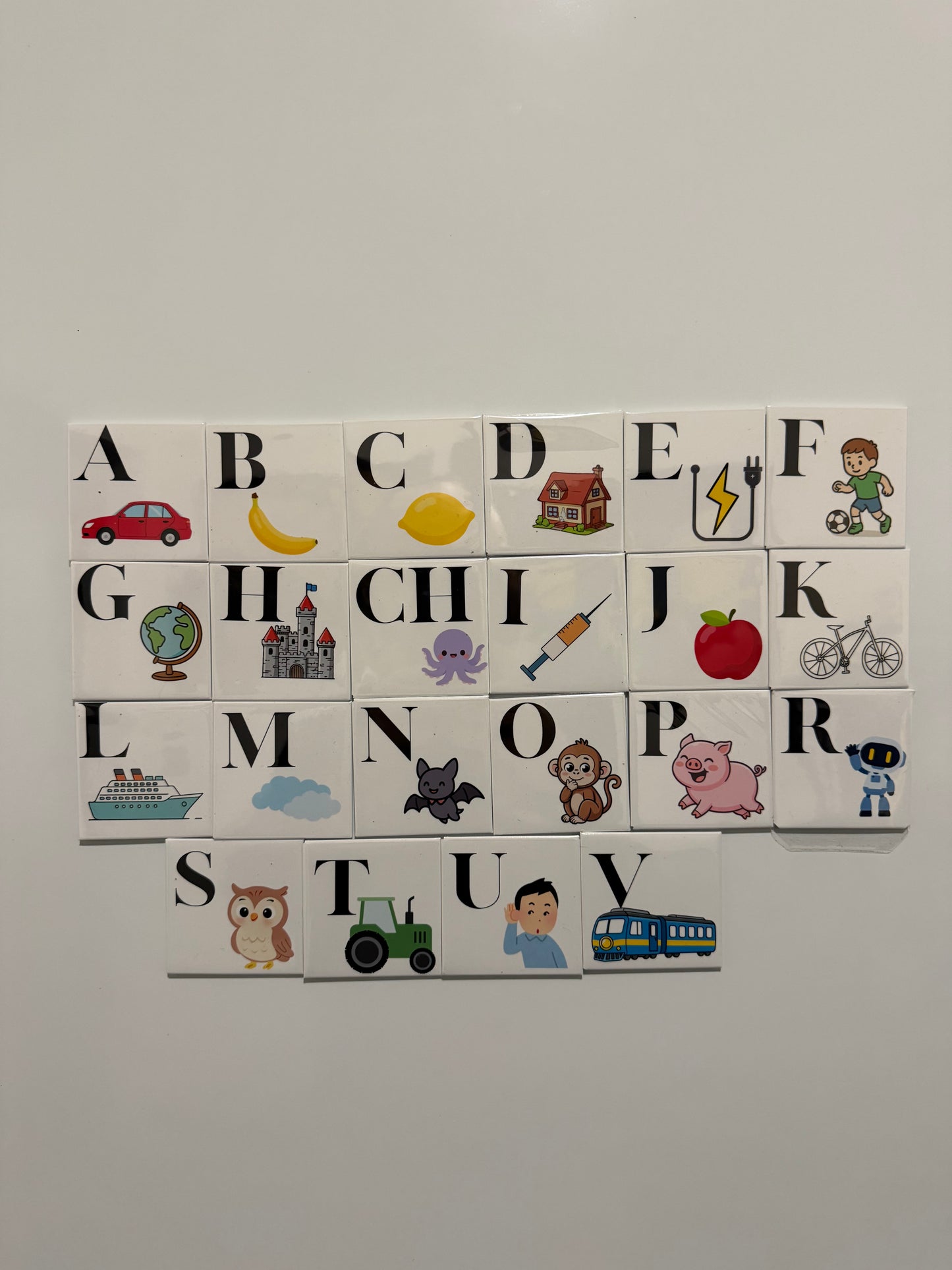 Magnetická Abeceda CZ – obrázková sada pro děti (30 ks)