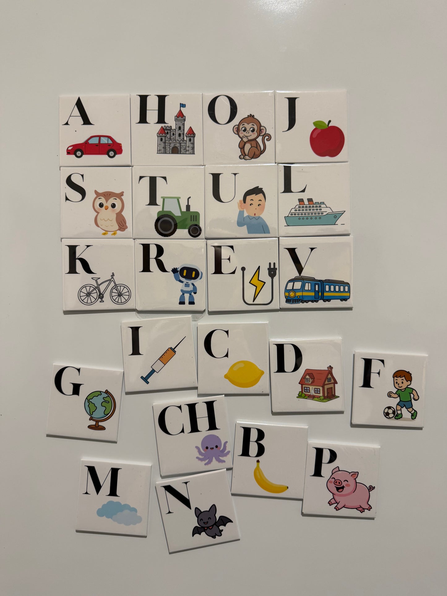 Magnetická Abeceda CZ – obrázková sada pro děti (30 ks)
